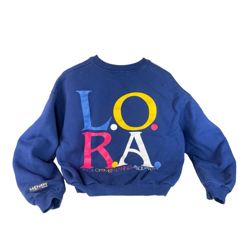 Madhappy Sweater Crewneck Blue L.O.R.A. Oversized XS